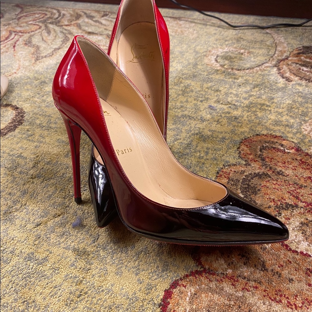 Christian louboutin ombré red